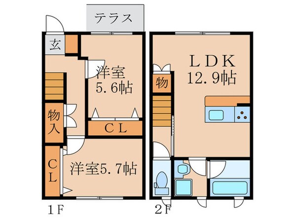 ファインコート京都丹波橋３号館の物件間取画像